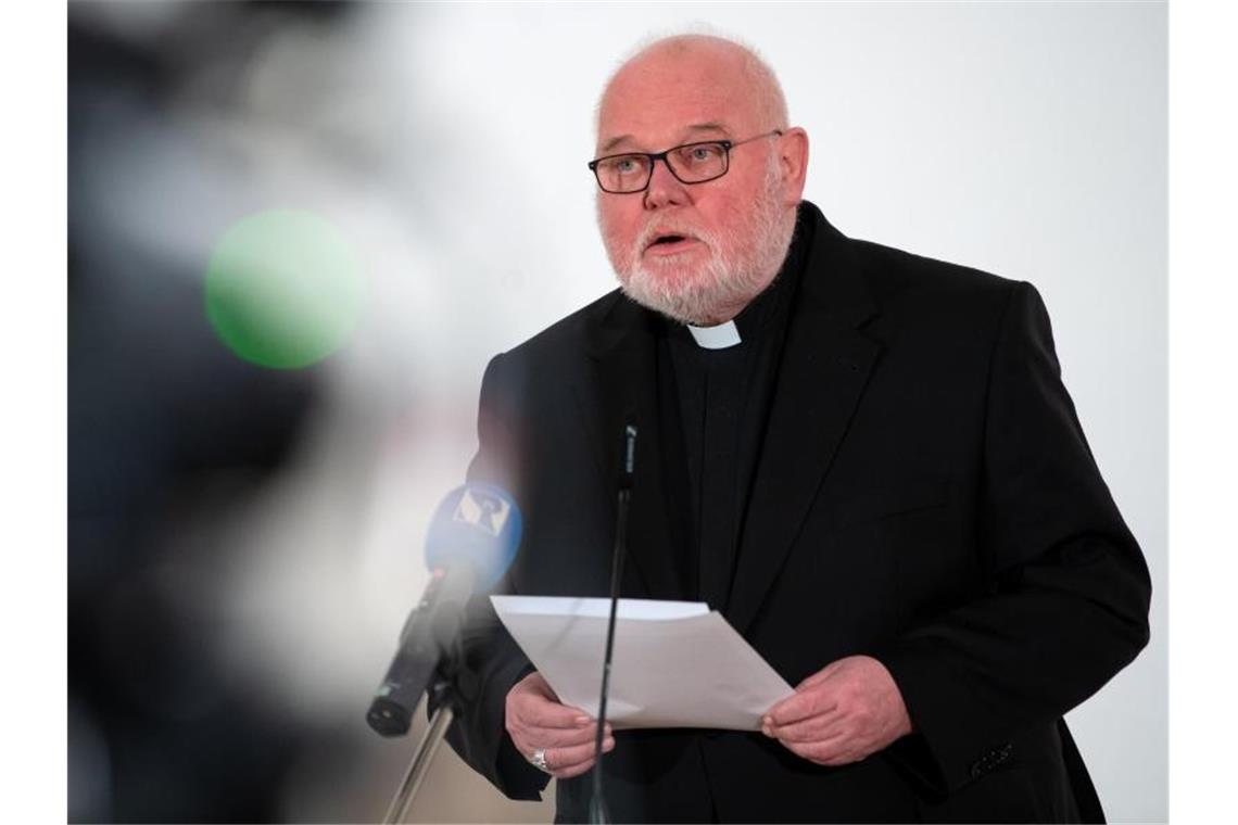 Kardinal Reinhard Marx hat zuletzt nur ein kurzes Pressestatement abgegeben. Foto: Sven Hoppe/dpa POOL/dpa