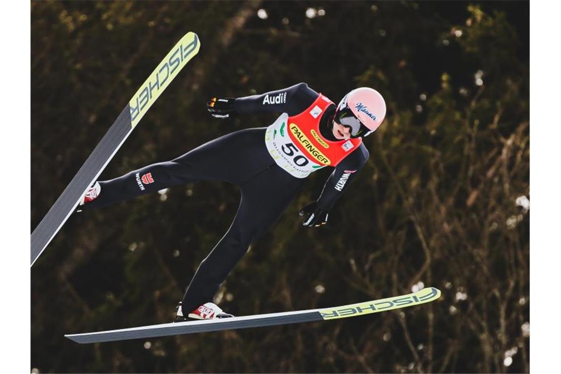 Geiger bei Skifliegen nach Abbruch Sechster - Sieg an Kraft