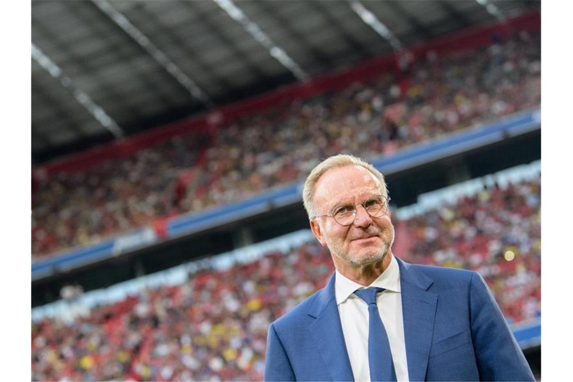 Karl-Heinz Rummenigge appelliert an die deutschen Clubs auf internationaler Bühne Muskeln zu zeigen. Foto: Matthias Balk