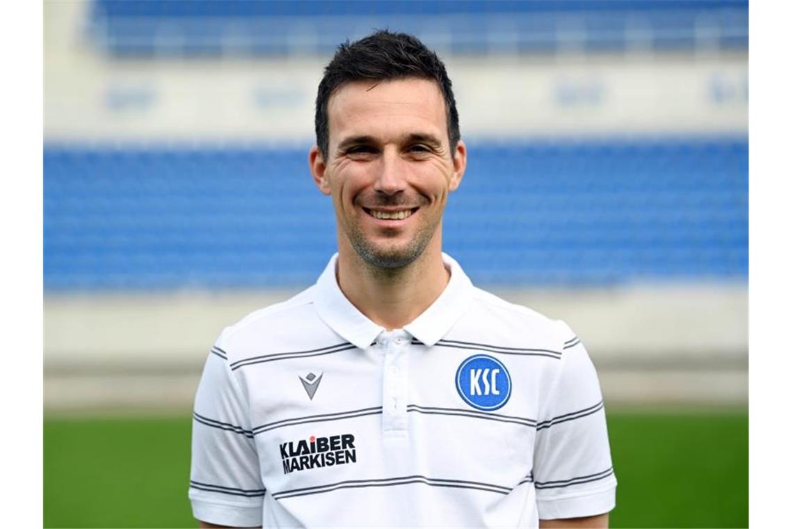 KSC hofft auf Sprung aus Abstiegszone mit Sieg in Nürnberg Karlsruher SC - Cheftrainer Christian Eichner. Foto: Uli Deck/dpa/Archivbild