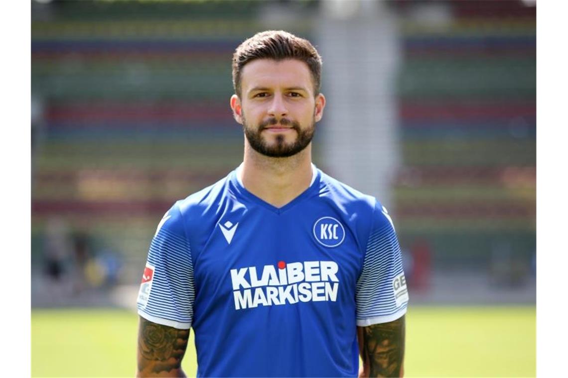 KSC will keine Unentschieden mehr: Marco Djuricin verletzt Karlsruhes Marco Djuricin. Foto: Michael Deines/dpa/Archivbild