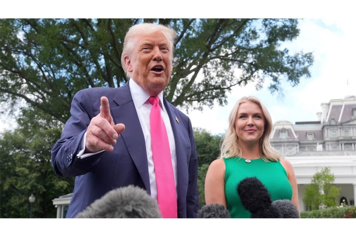 Karoline Leavitt hatte Ende August ihren letzten Arbeitstag als Pressesprecherin Trumps. (Archivbild)