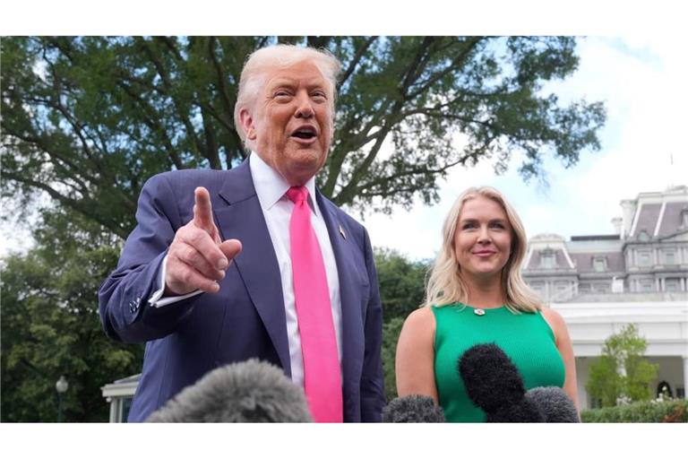 Karoline Leavitt hatte Ende August ihren letzten Arbeitstag als Pressesprecherin Trumps. (Archivbild)