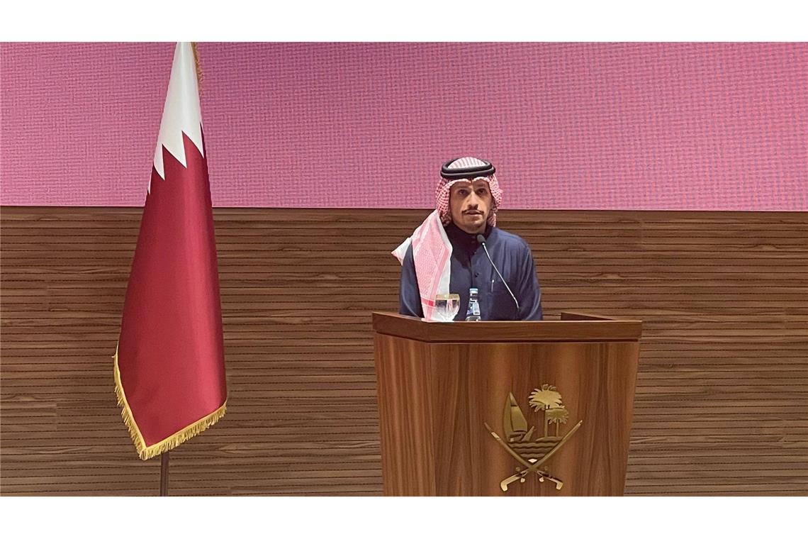 Katar will Syrien beim Wiederaufbau helfen Katars Ministerpräsident Mohammed bin Abdulrahman al-Thani.
