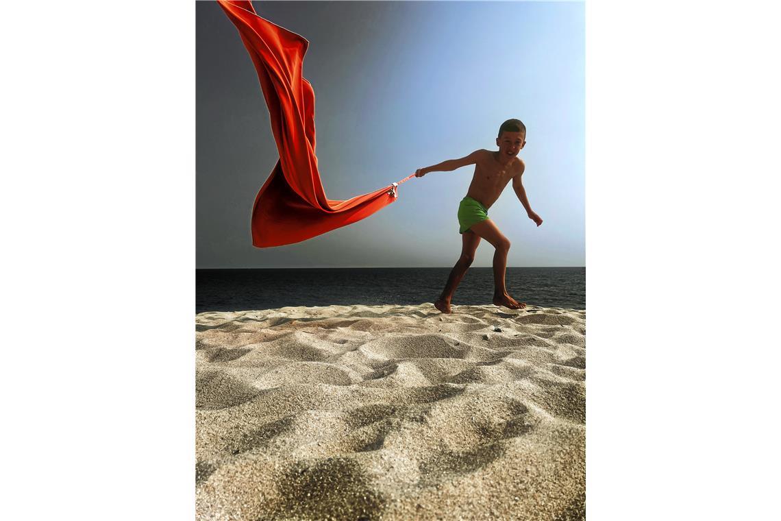 Kategorie "Menschen in Aktion", Platz 3, "Kalle freut sich": Beim Urlaub in der ...