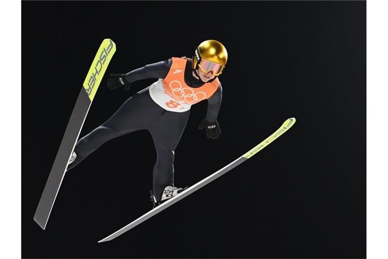 Katharina Althaus war nach der Disqualifikation bitter enttäuscht. Foto: Angelika Warmuth/dpa
