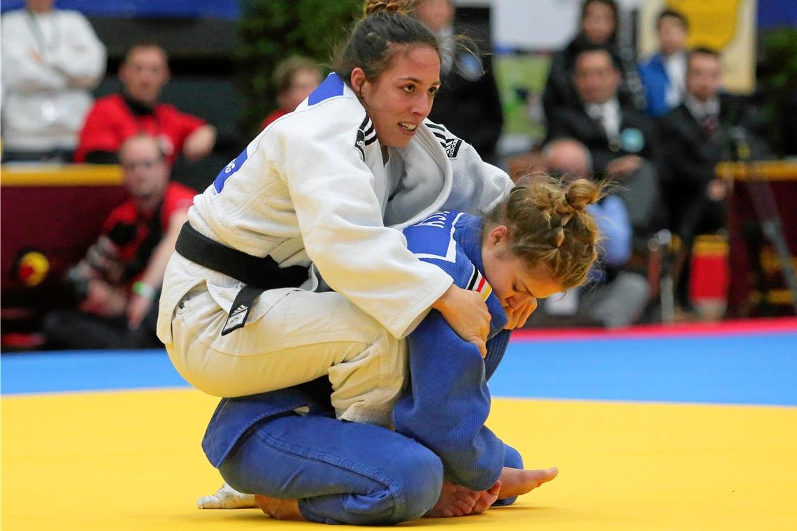 Katharina Menz (oben) gewinnt beim Grand Slam in Tel Aviv lediglich einen Kampf. Foto: Imago