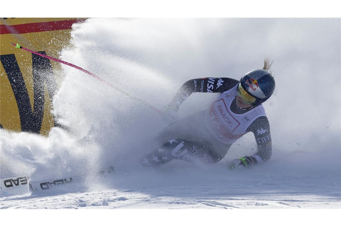 Kaum zu bremsen: Lindsey Vonn fuhr beim Speed-Auftakt in St. Moritz famos.