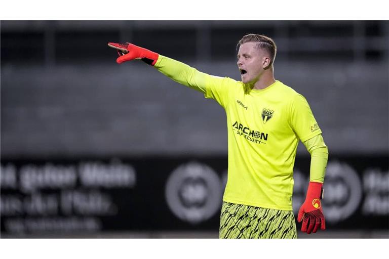 Keeper Benedikt Grawe zeigte kurz dem Spielende eine wichtige Parade.