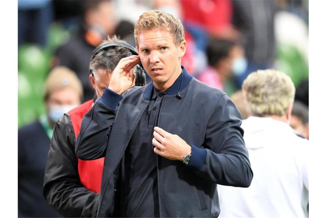 Kehrt an seine alte Wirkungsstätte zurück: Bayern-Coach Julian Nagelsmann. Foto: Carmen Jaspersen/dpa