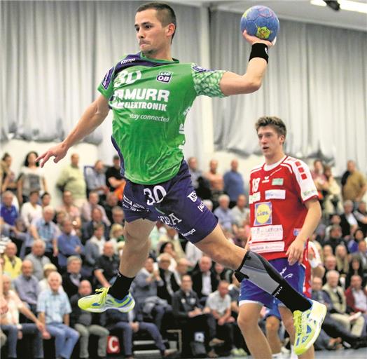 Kehrt heute mit dem HCOB in die Stauwehrhalle zurück: Philipp Maurer. Foto: M. Fischer