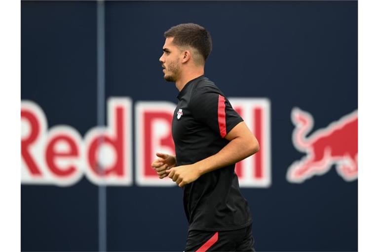 Kehrt wieder ins Training bei RB Leipzig zurück: André Silva. Foto: Hendrik Schmidt/dpa-Zentralbild/ZB