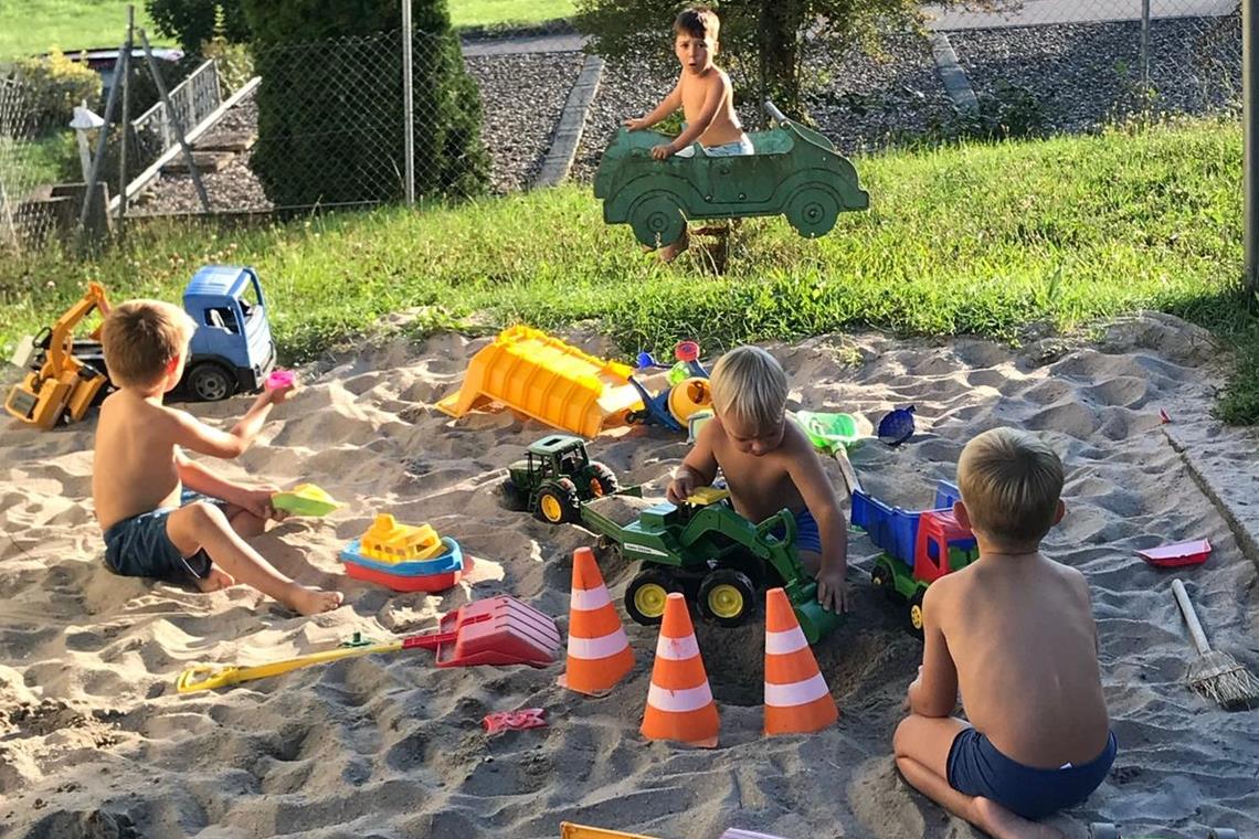 Kein Bedarf mehr für einen Spielplatz? Die Eltern aus dem Hornungshoferweg in Kleinaspach beweisen mit Fotos das Gegenteil.Foto: M. Appel