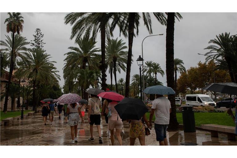 Kein Urlaubswetter auf Mallorca.