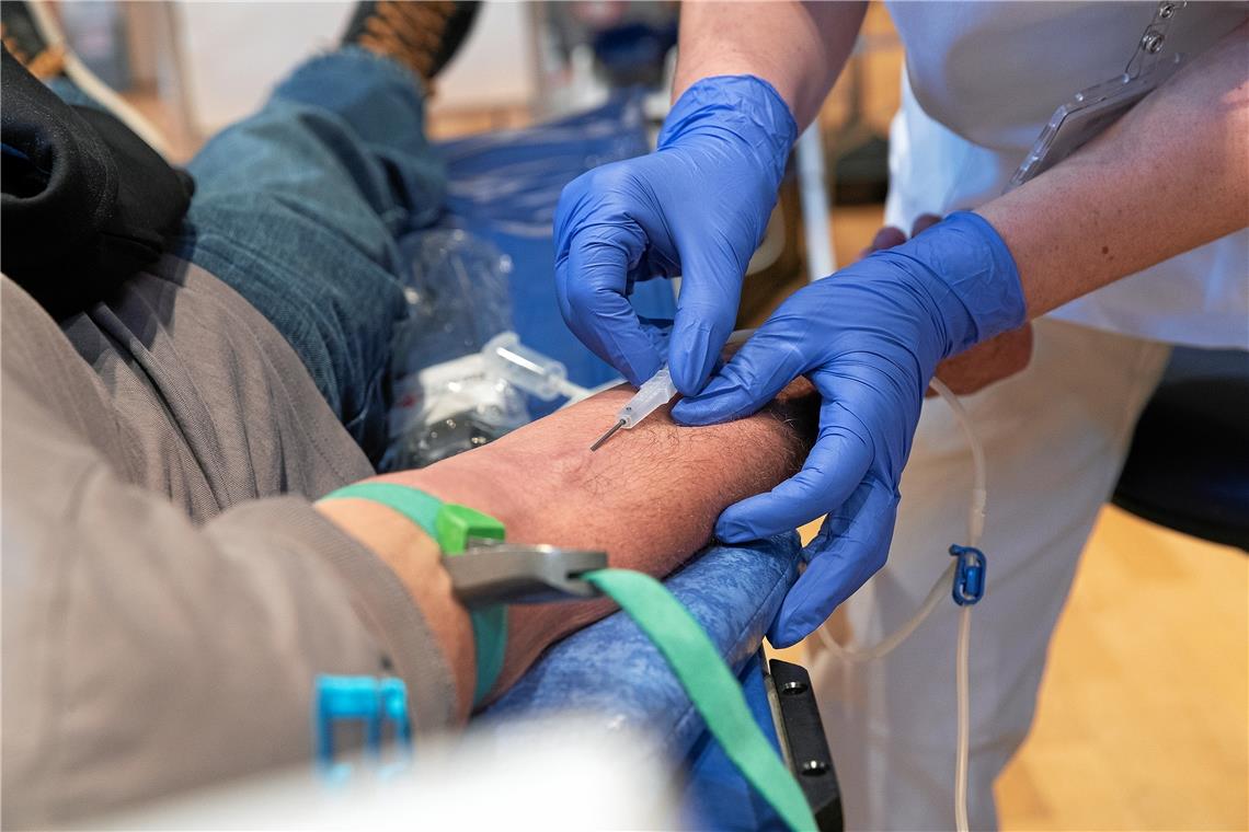 Keine Blutspenden im April in Althütte und Backnang. Foto: J. Fiedler