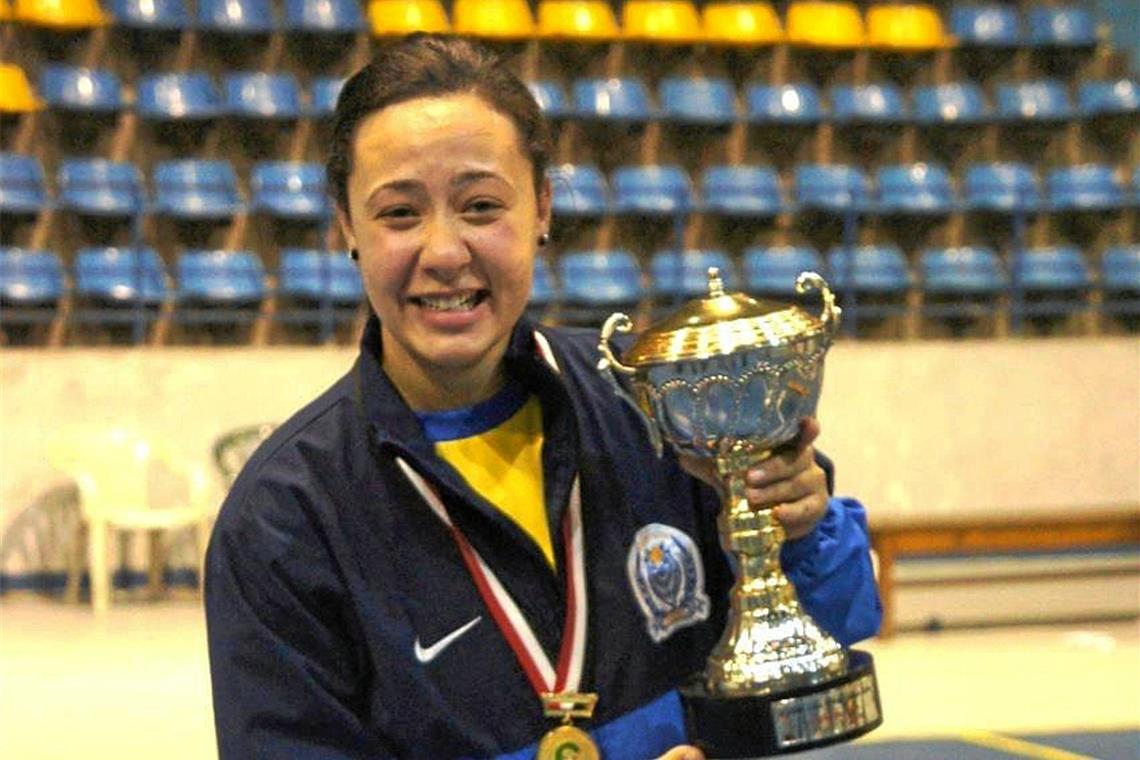 Volleyballerin zieht’s vom Nil an die Murr Kenouz Abdelkhalek hat im Jahr 2013 die ägyptische Meisterschaft gewonnen. Foto: privat