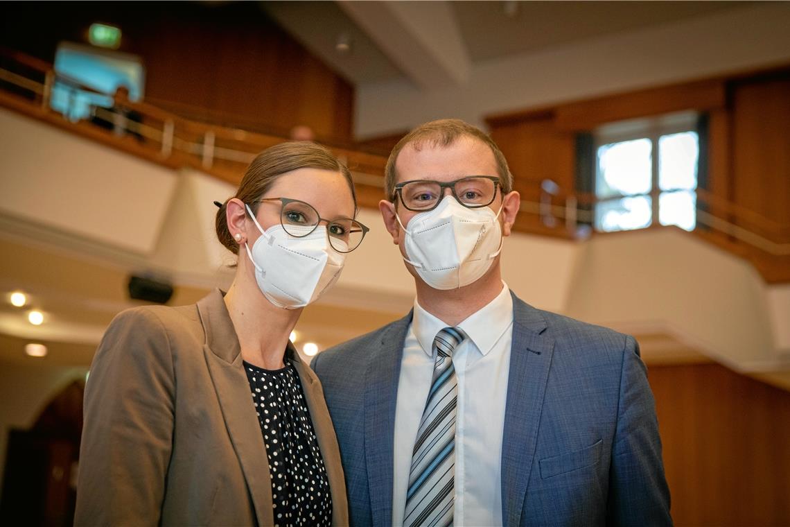 Kerstin und Maximillian Friedrich im Bürgerhaus.