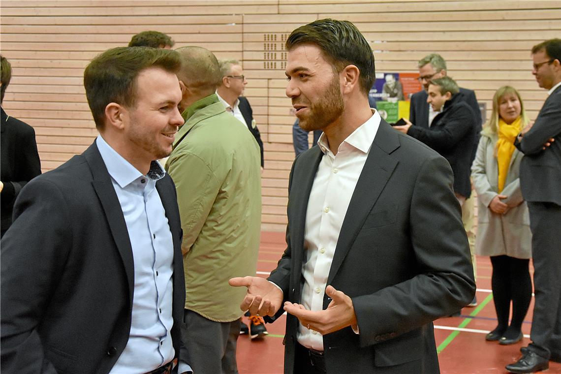 Duell um den Chefsessel im Großerlacher Rathaus Kevin Dispan (links) und Melih Göksu gehen in die Stichwahl. Foto: Tobias Sellmaier
