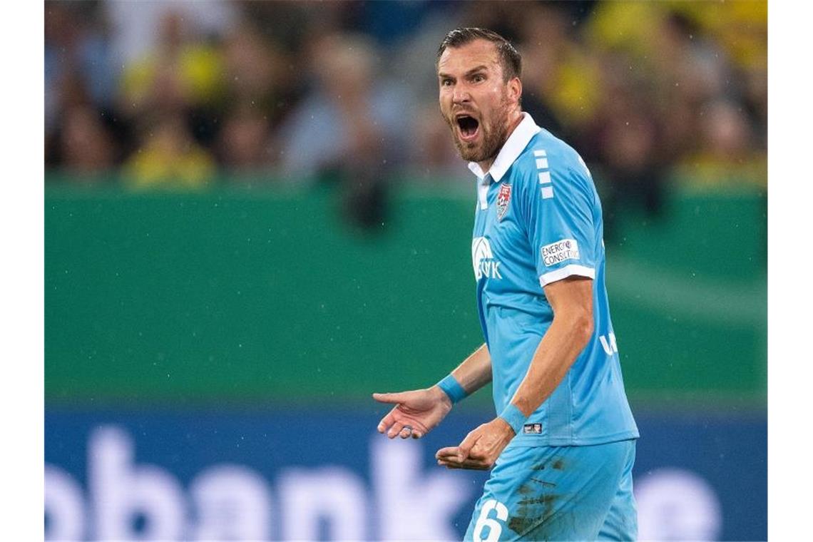 Großkreutz beendet Profi-Karriere und wird Amateur Kevin Großkreutz spielte zuletzt für den Drittligisten KFC Uerdingen. Foto: Marius Becker/dpa