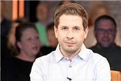 Kevin Kühnert bei einem TV-Auftritt.