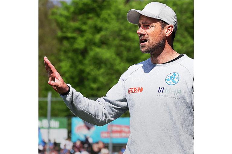 Kickers-Trainer Marco Wildersinn ist seit vergangenem Sommer im Amt.