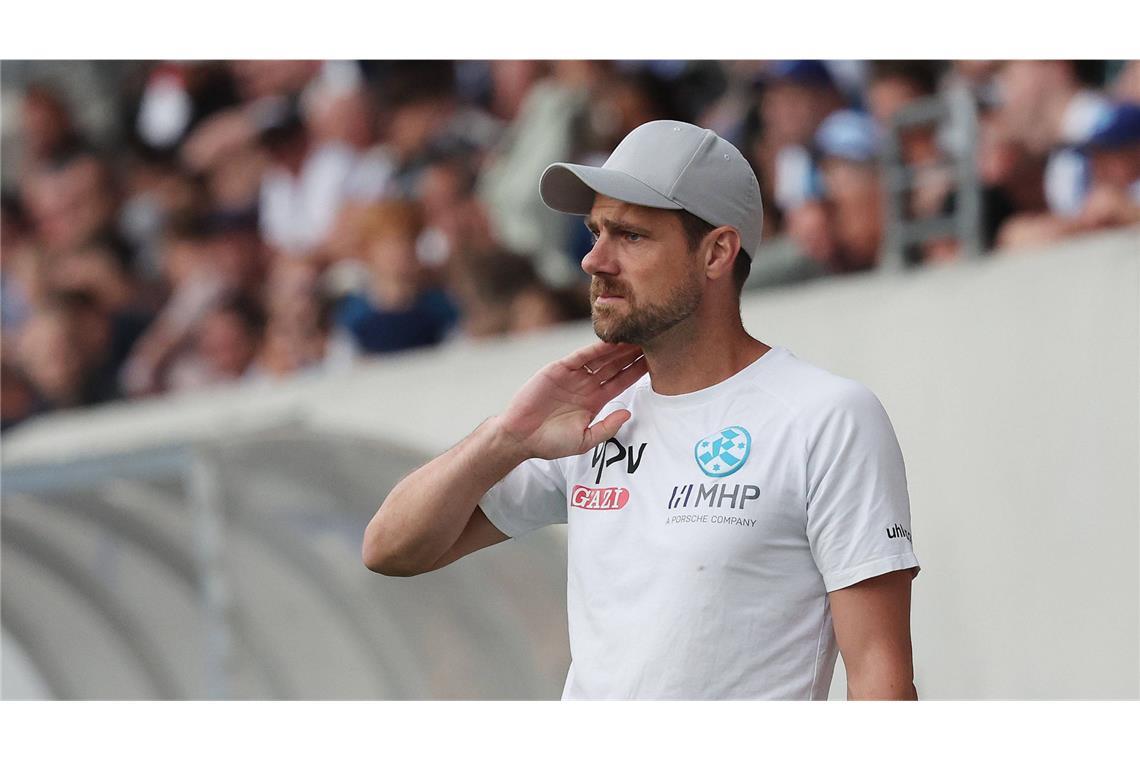 Kickers-Trainer Marco Wildersinn konnte mit dem Auftritt seines Teams nicht wirklich zufrieden sein.