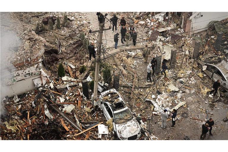 Kiew war eines der Ziele der russischen Angriffe in der Nacht und in den Morgenstunden.