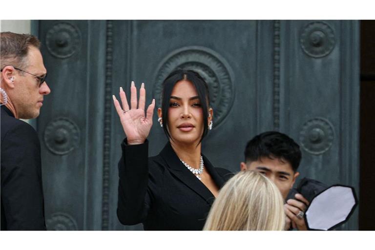 Kim Kardashian beim Prozess in Paris.