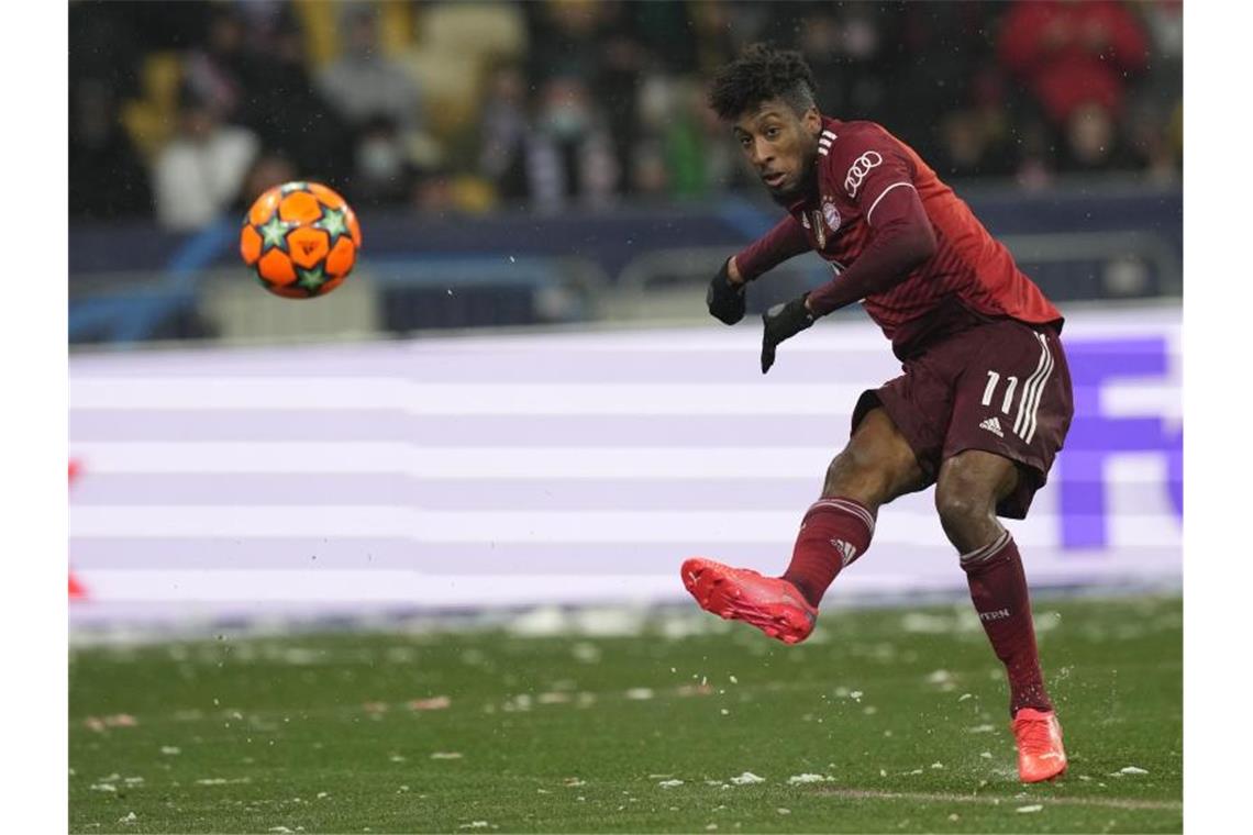 Bayern „beißen“ sich zum Gruppensieg Kingsley Coman sorgte mit dem 2:0 für die Vorentscheidung. Foto: Efrem Lukatsky/AP/dpa