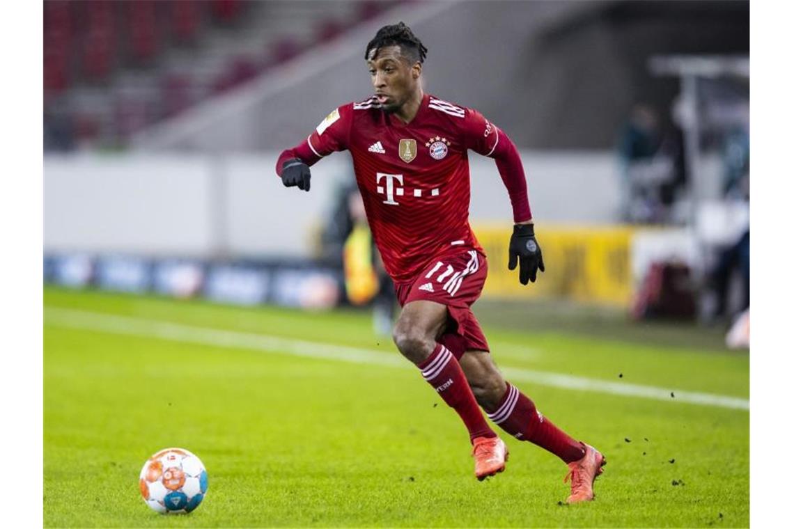 „L'Equipe“: Coman vor Vertragsverlängerung beim FC Bayern Kingsley Coman steht beim FC Bayern vor einer Vertragsverlängerung. Foto: Tom Weller/dpa