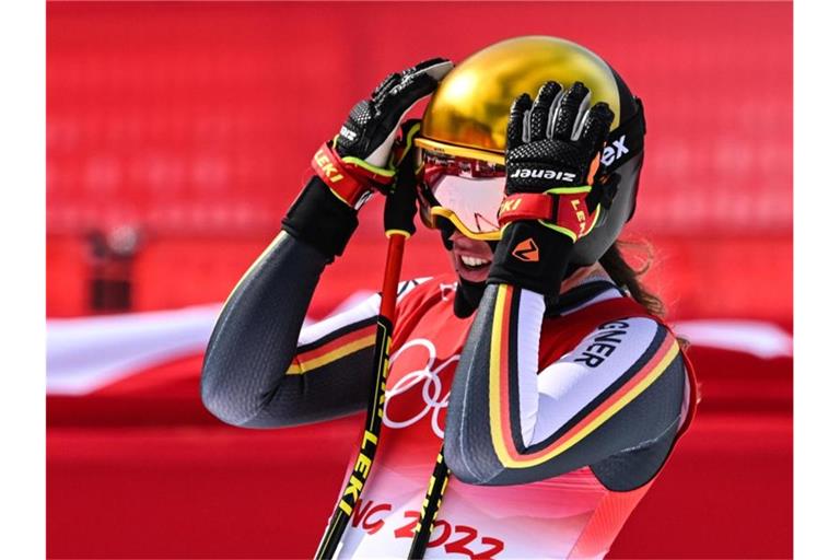 Kira Weidle hat in der Abfahrt eine Medaille verpasst. Foto: Robert Michael/dpa-Zentralbild/dpa