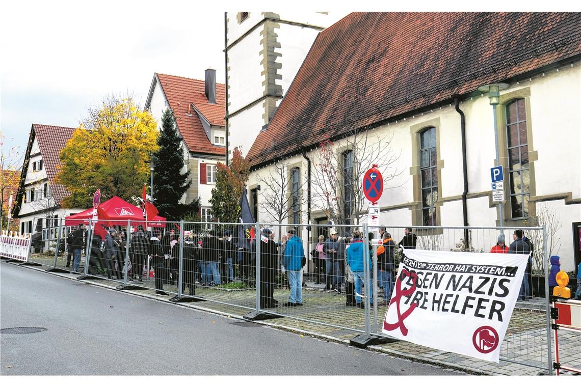 Zusammen-gegen-rechts-Demo in Kirchberg