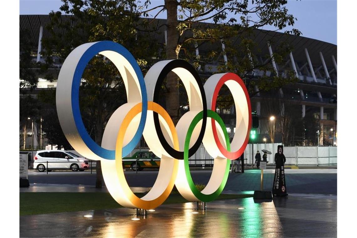 Klappt das: Olympischen Spiele trotz Corona-Pandemie?. Foto: -/kyodo/dpa