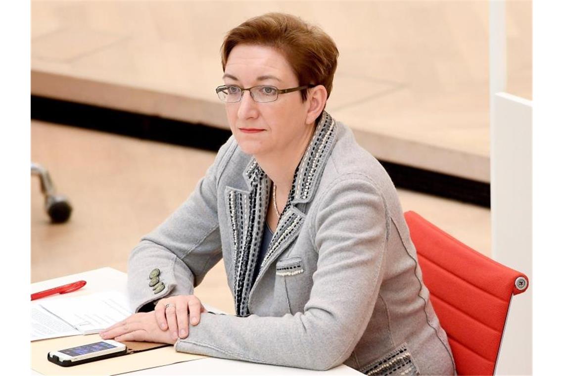 Klara Geywitz im Brandenburger Landtag in Potsdam. Foto: Britta Pedersen