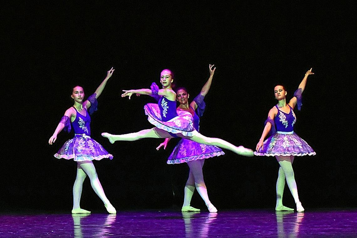 Klassisches Ballett stand zum Abschluss der Vorführung der Ballettschule Rüter auf dem Programm. Foto: Tobias Sellmaier