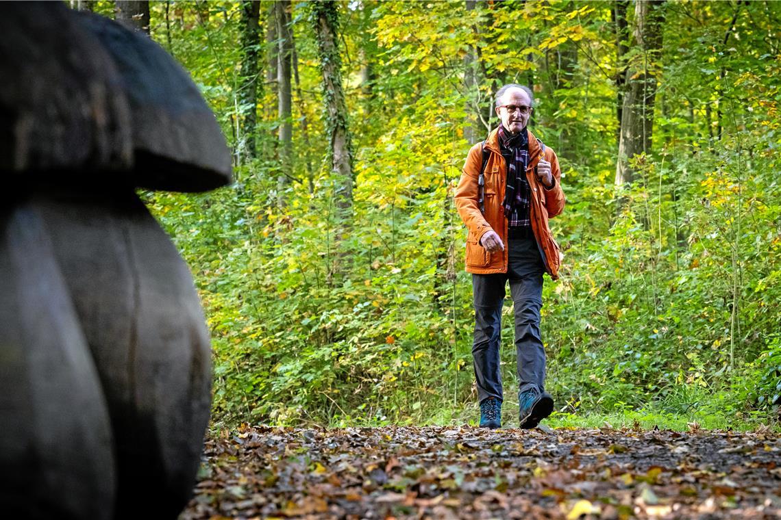 In Backnang sind die Schritte gezählt Klaus Becker hat fleißig Kilometer gesammelt. Foto: Alexander Becher