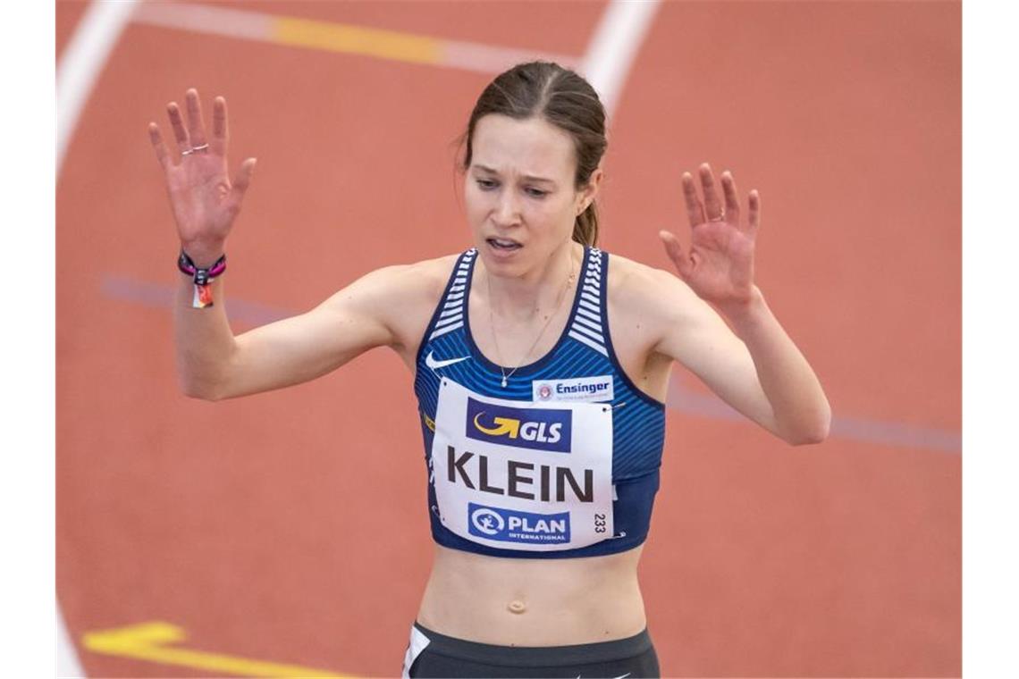 Klein hat bei der Hallen-Leichtathletik-EM die Bronzemedaille über 1500 Meter gewonnen. Foto: Bernd Thissen/dpa