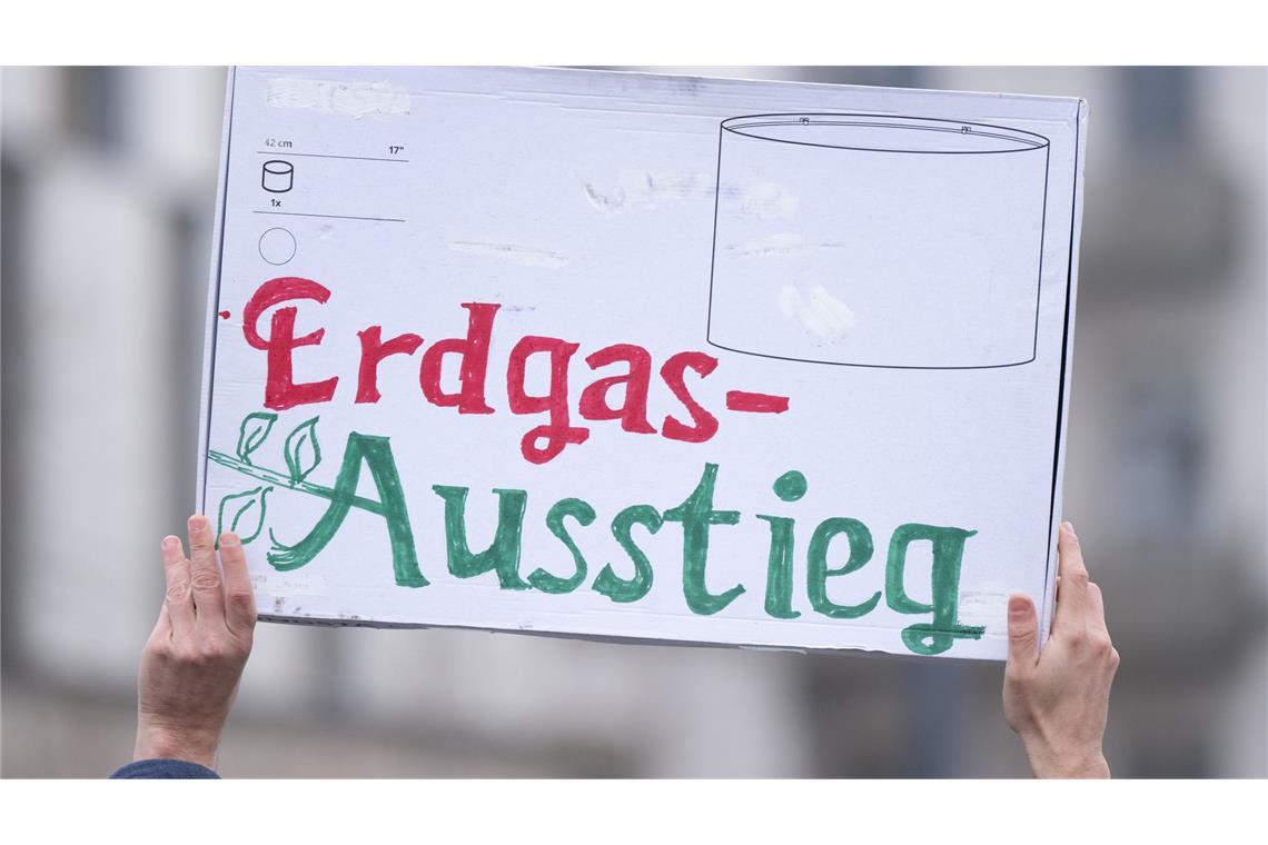 Klima-Aktivisten fordern auch den Ausstieg aus der Verbrennung von Erdgas. (Archivbild)