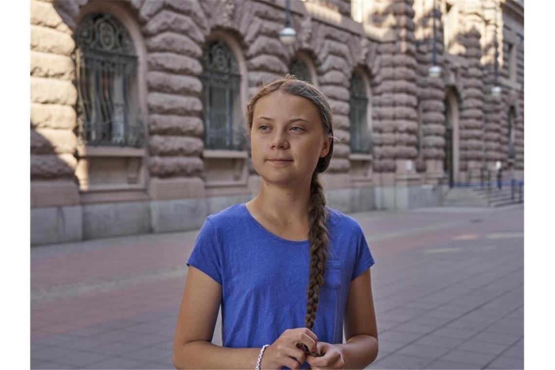 Klimaaktivistin Greta Thunberg verlässt Schweden für längere Zeit und begibt sich auf Reisen, unter anderem zum Klimagipfel der Vereinten Nationen in New York. Foto: David Keyton/AP