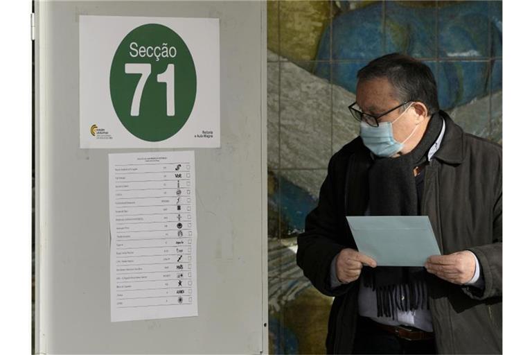 Knapp elf Millionen Wahlberechtigte waren in Portugal aufgerufen, ihre Stimme abzugeben. Foto: Armando Franca/AP/dpa