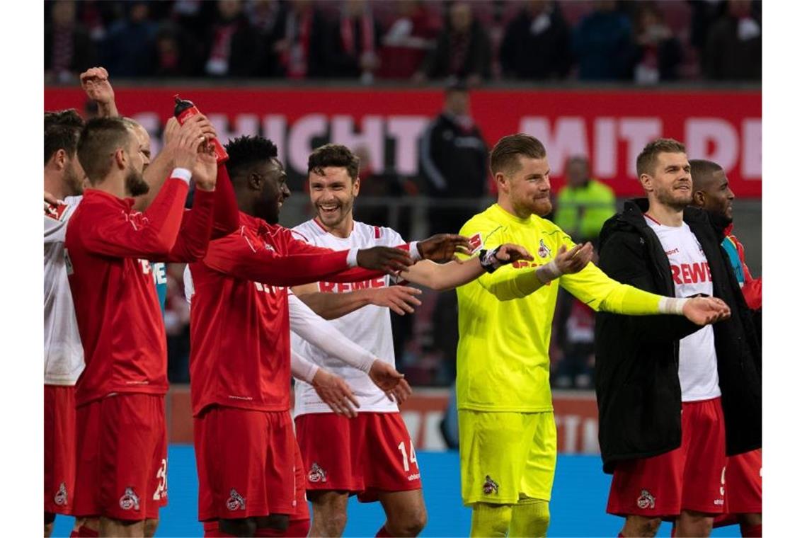 Erst Derby, dann Bayern: Starke Kölner planen Sensationen Köln konnte fünf der letzten sechs Spiele für sich entscheiden. Foto: Federico Gambarini/dpa
