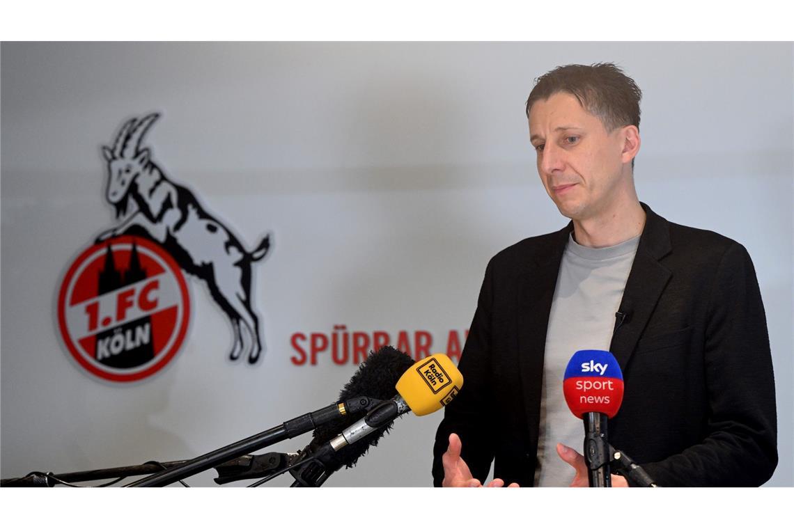 Kölns Sport-Geschäftsführer Christian Keller setzt bei der Nachfolge für Coach Steffen Baumgart auf eine "externe Lösung".