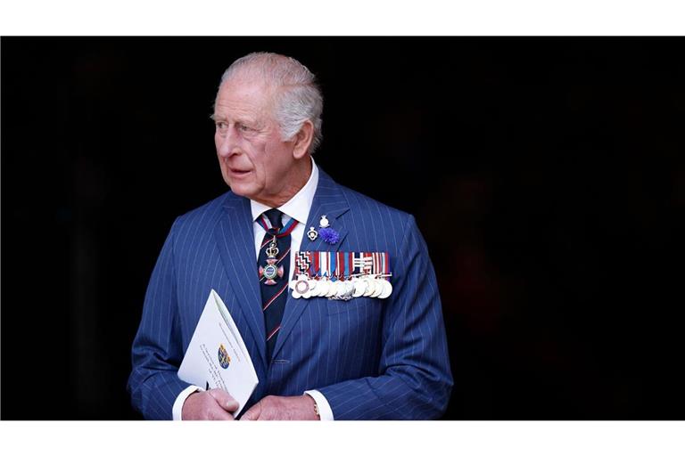 König Charles bei der Gedenkveranstaltung