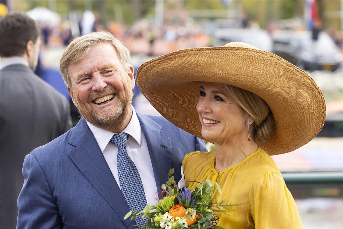 König Willem-Alexander und Königin Máxima bei den Feierlichkeiten zum Königstag.