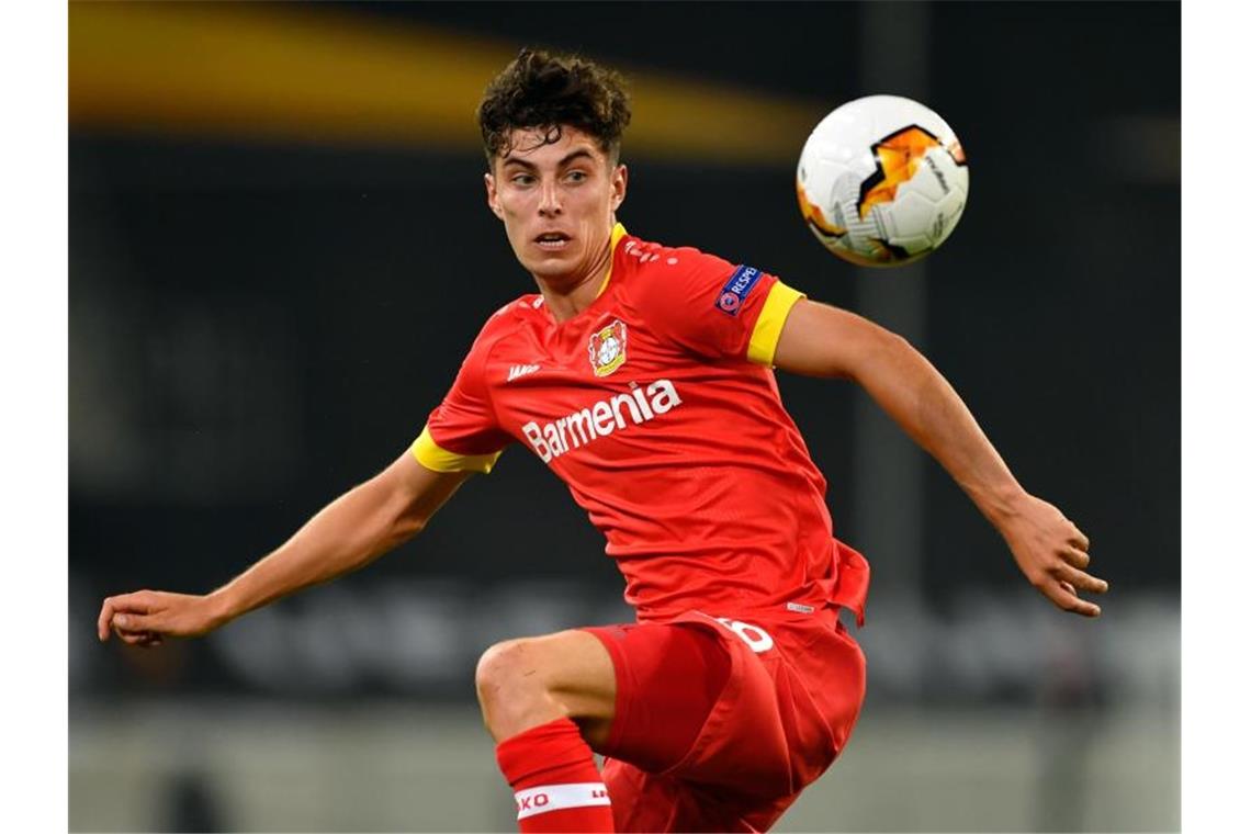 Rekord-Transfer perfekt: Havertz wechselt zum FC Chelsea Könnte bald das Trikot des FC Chelsea tragen: Kai Havertz. Foto: Marius Becker/dpa