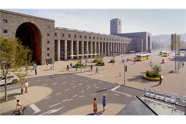 Könnte der Arnulf-Klett-Platz sich eines Tages so aufgeräumt präsentieren?