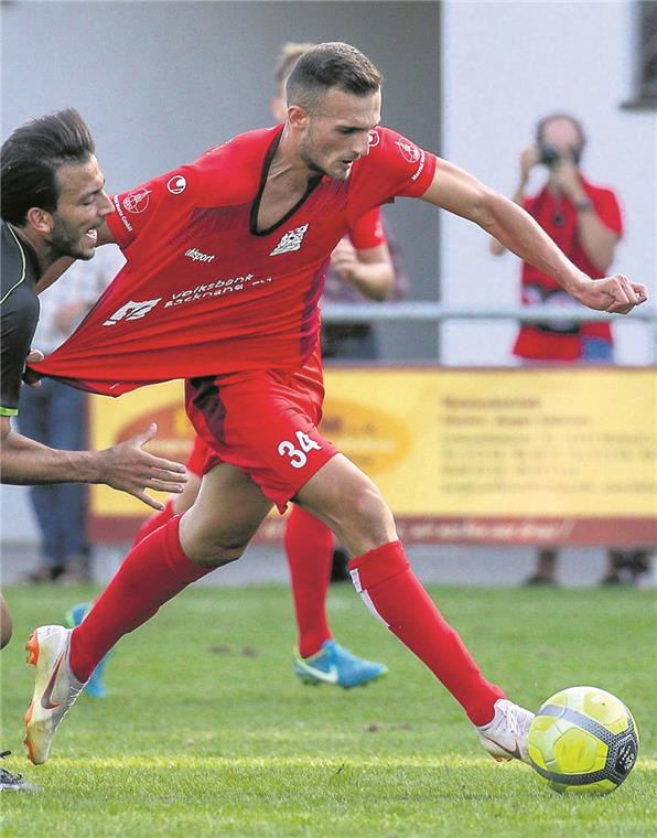 Könnte erneut Daniel Langs Sturmpartner sein: TSG-Zugang Engjell Hoti. Foto: A. Becher