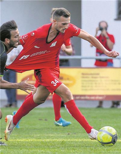 Könnte erneut Daniel Langs Sturmpartner sein: TSG-Zugang Engjell Hoti. Foto: A. Becher