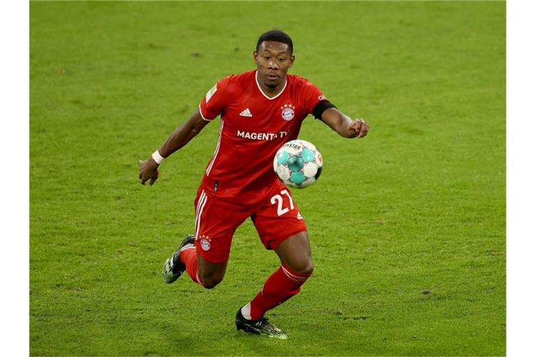 Könnte künftig für die "Königlichen" aus Madrid auflaufen: David Alaba vom FC Bayern steht vor einem Wechsel im Sommer. Foto: Alexander Hassenstein/Getty Images Europe/Pool/dpa