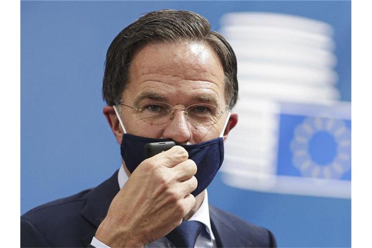 Könnte nach zehn Jahren zum vierten Mal Regierungschef werden: Mark Rutte. Foto: Stephanie Lecocq/EPA Pool/AP/dpa
